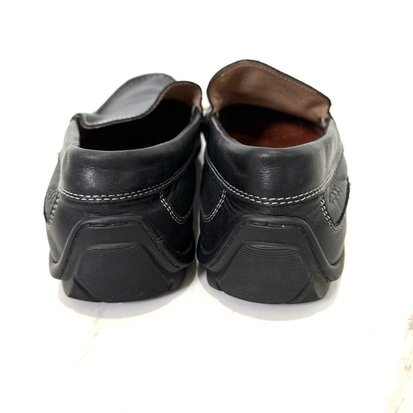 Ecco Men's Dark Leather Slip-On Loafers 42/9 - Picture 6 of 8